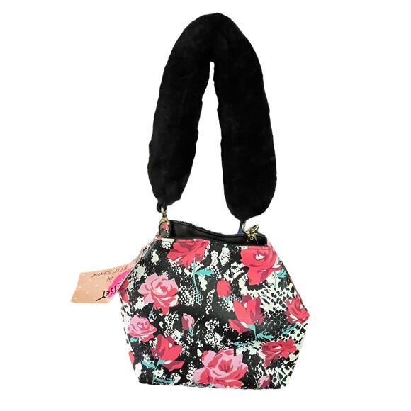 Betsey Johnson Floral Bucket Tote Crossbody NWT - Picture 5 of 10